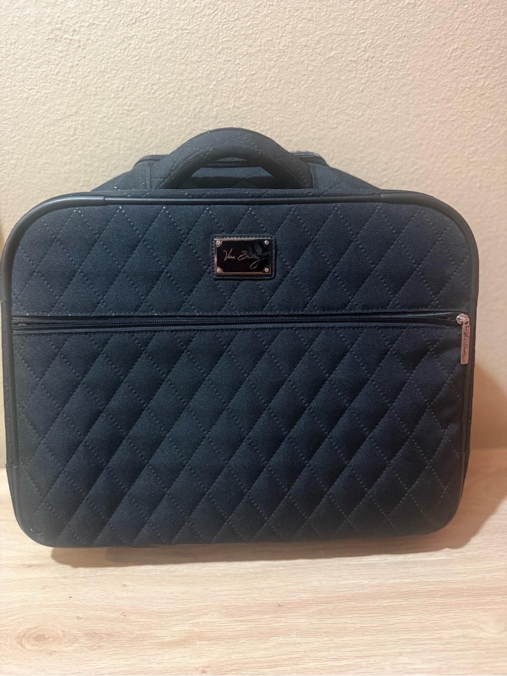 Vera Bradley Quilted Black Laptop Briefcase